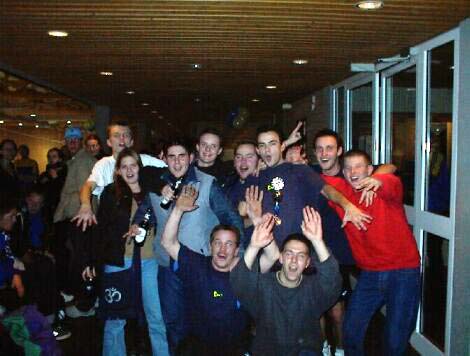 Siegerehrung 4. Sieger und Gewinner des Trinkerpokals: Geplente Kicker